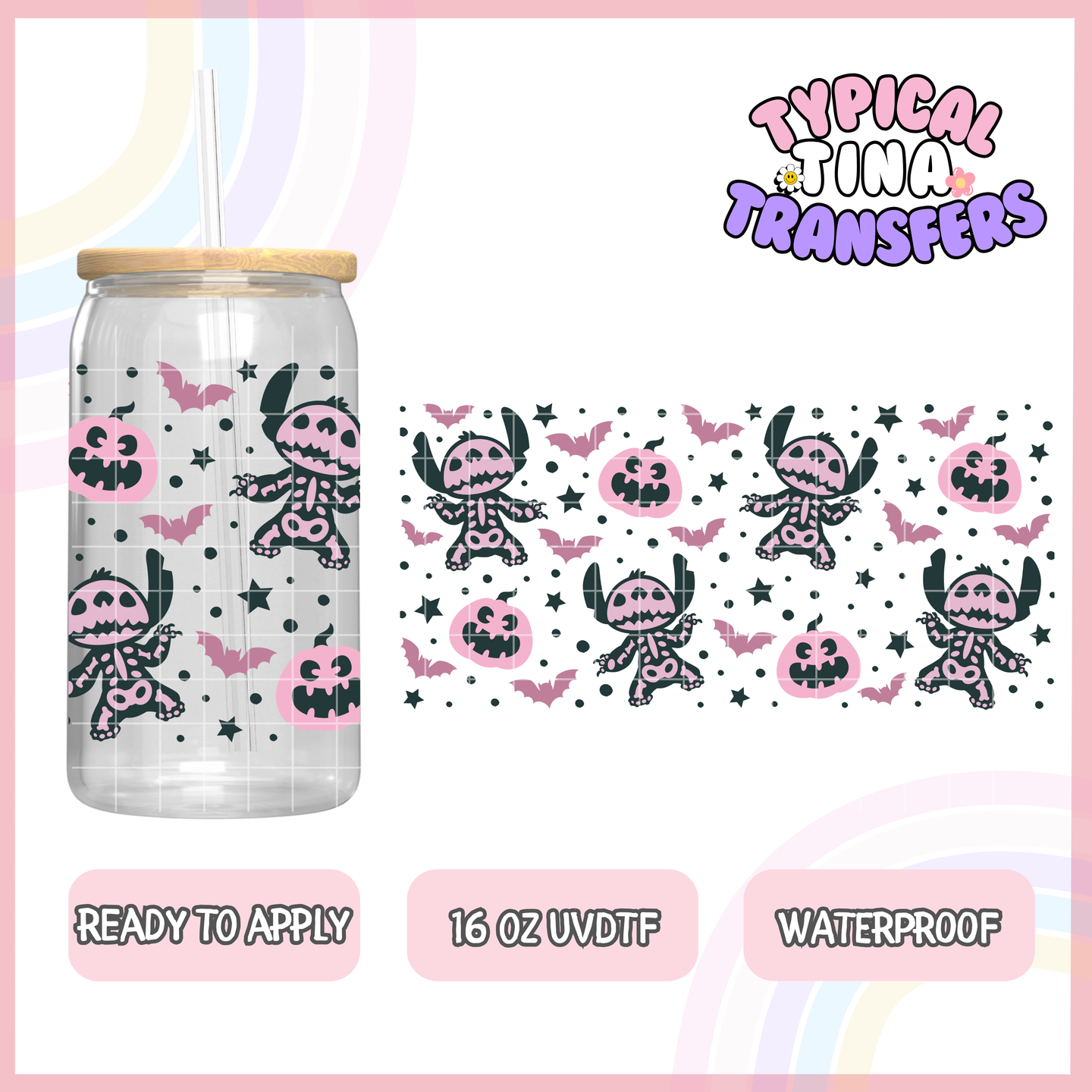 UVDTF #8265 | 16oz UVDTF Wrap | POD